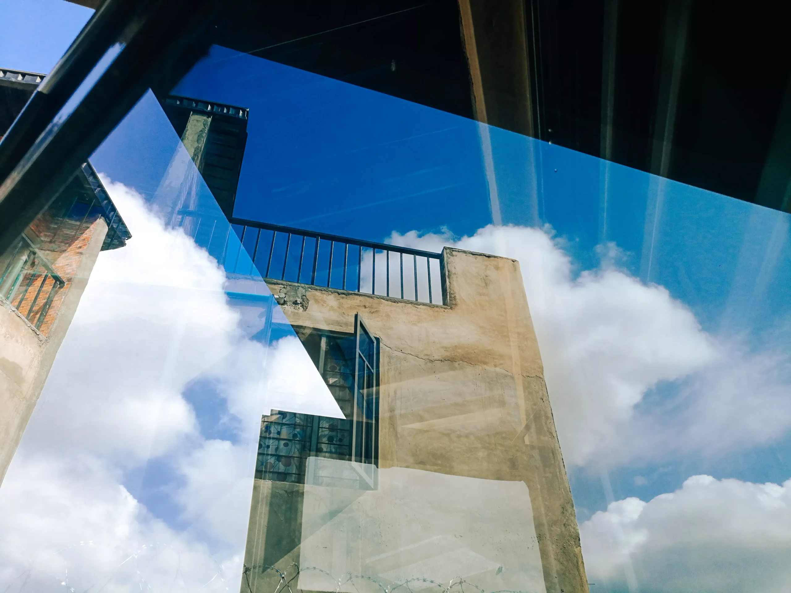 reflection of building 