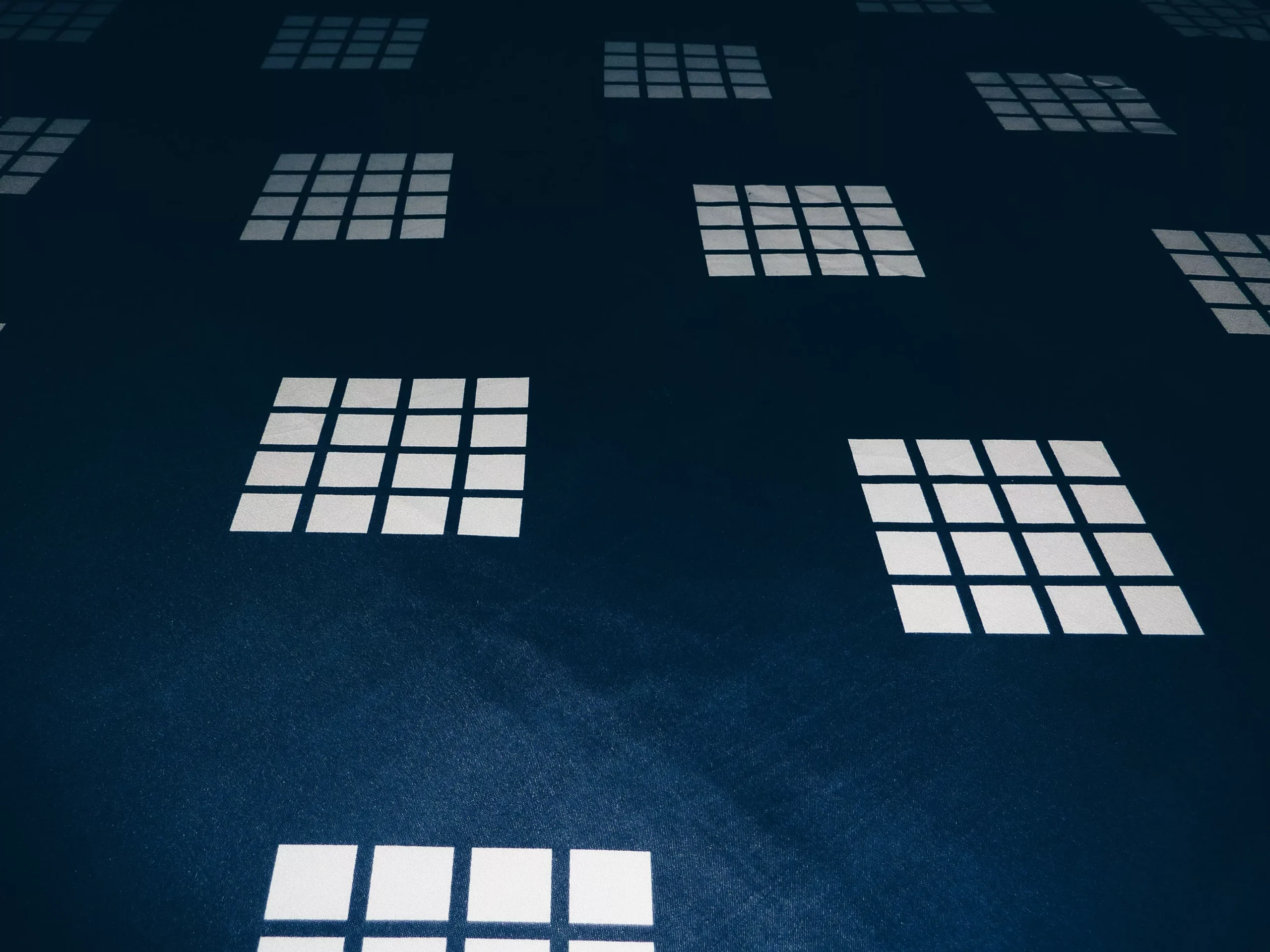 box patterns on cloth